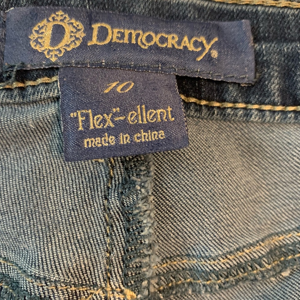 SOLD Democracy Blue Straight Leg Jeans Size 10 - Picture 5 of 6